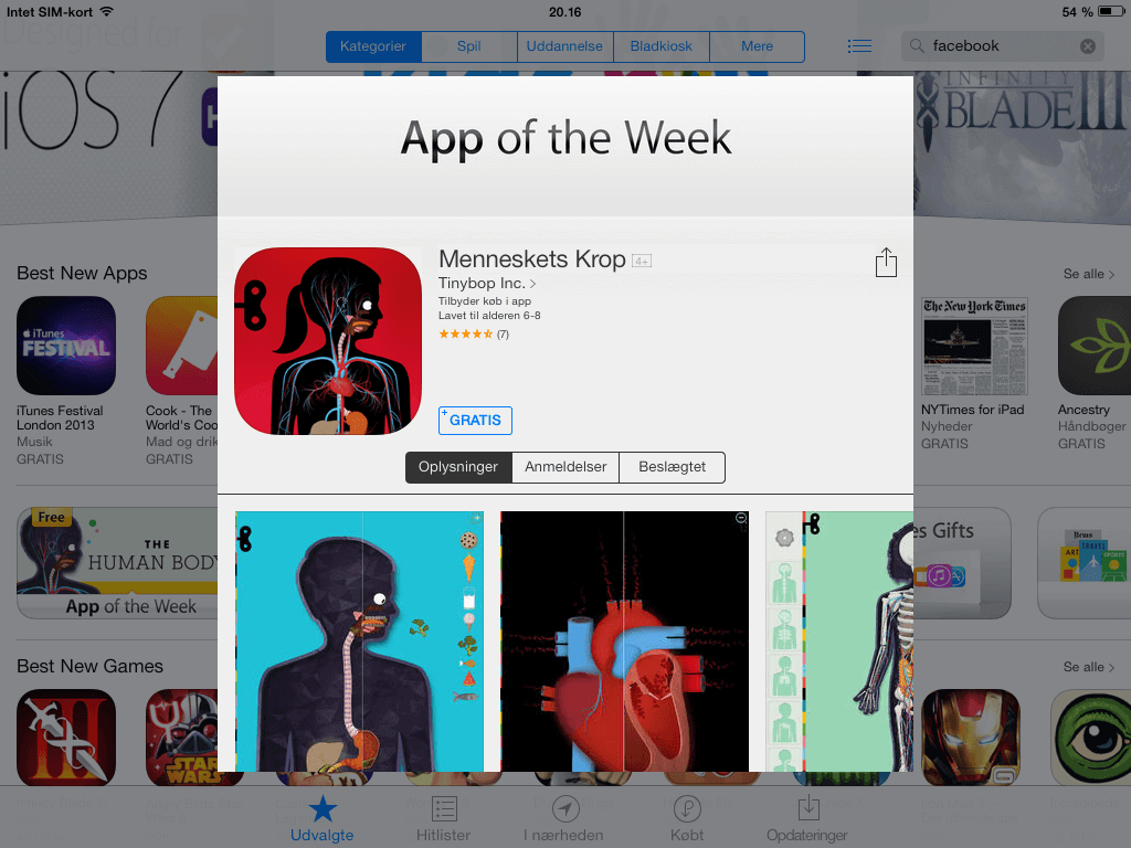 Gode Apps til Børn - Menneskets Krop