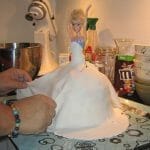 Fondant Princess Rainbow cake