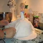 Fondant Princess Rainbow cake