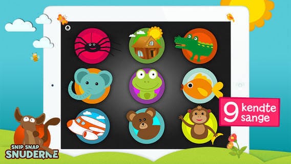 Snuderik sang app - Gode Apps til Børn