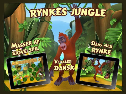 Ny børne-app med aben Rynke - Gode Apps til Børn