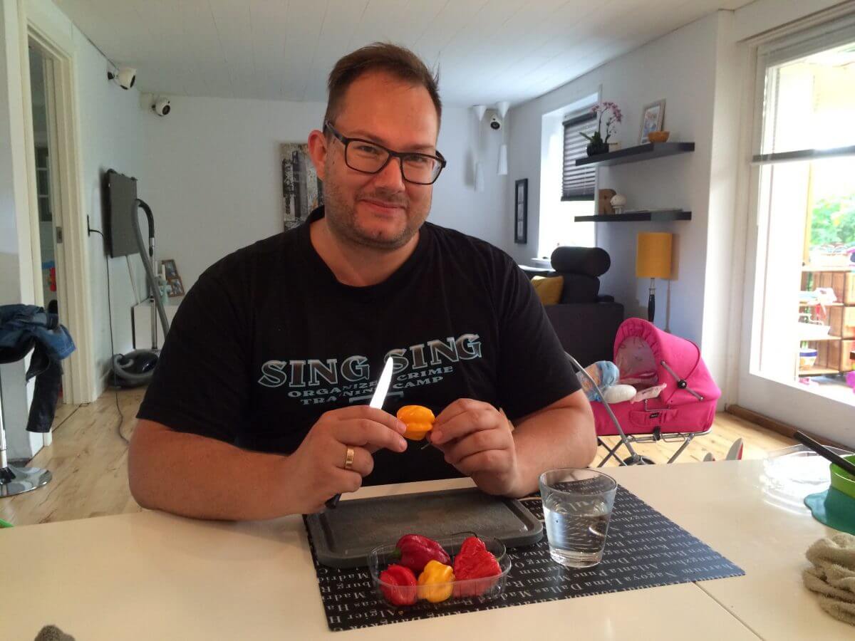 Habanero og Ghost chili smagning 43 Chilismagning - en gave fra min datter.