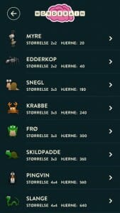 Wordbrain svar snyd Dansk 45 Wordbrain oversigt