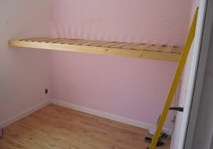 Hjemmebygget køjeseng 