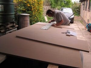 Delene saves til køjesengen