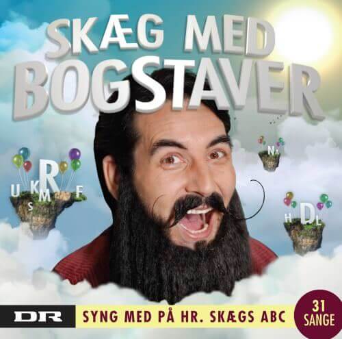 hr skæg med bogstaver