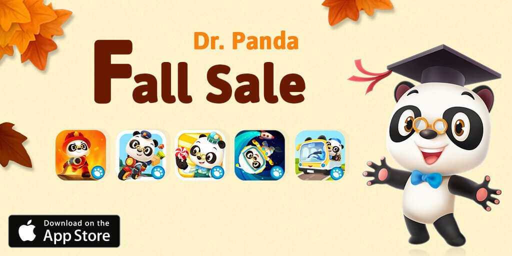 Flere Dr Panda apps er nedsat i pris i app store lige nu