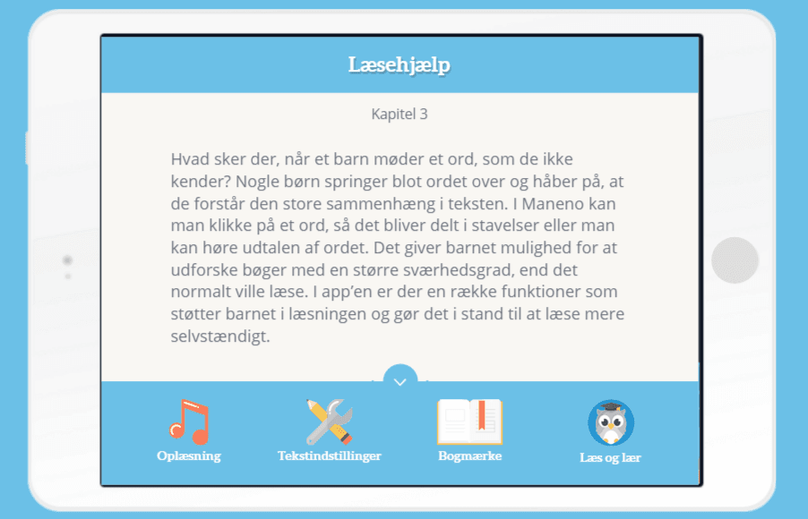 maneno app læsehjælp