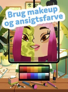 Toca Boca Hair Salon 4 - makeup og ansigsfarve