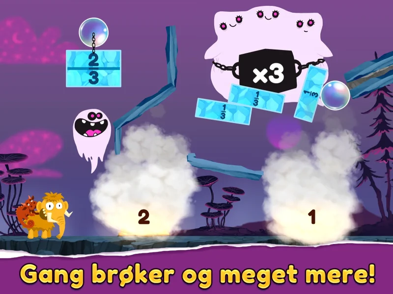 Slice Fractions 2: et spøgelse ganger brøker med tre Slice Fractions 2: et spøgelse ganger brøker med tre